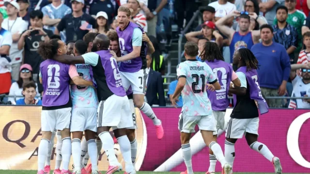 Picante festejo de Lukaku tras marcar contra Estados Unidos: baile de Trump, «Topo Gigio» y más gestos
