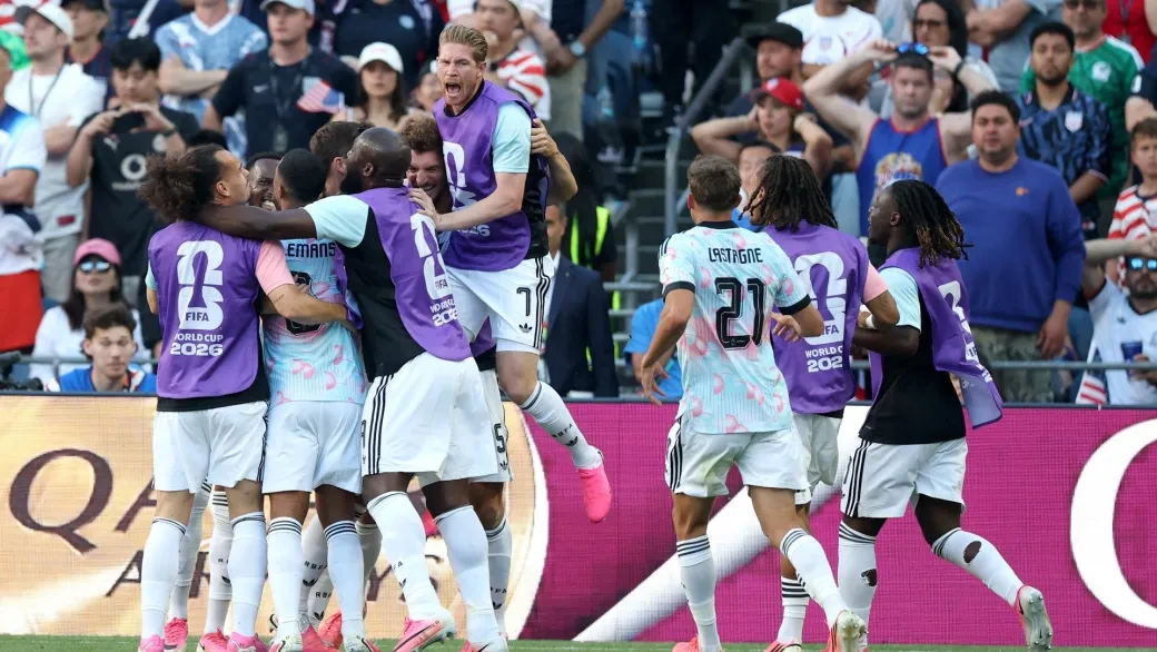 Picante festejo de Lukaku tras marcar contra Estados Unidos: baile de Trump, «Topo Gigio» y más gestos
